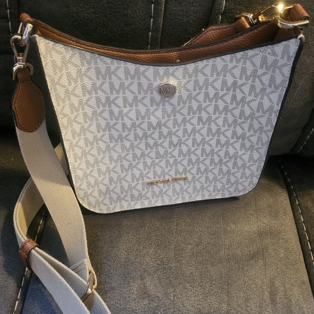 Michael Kors Gray and Brown Women's Bag